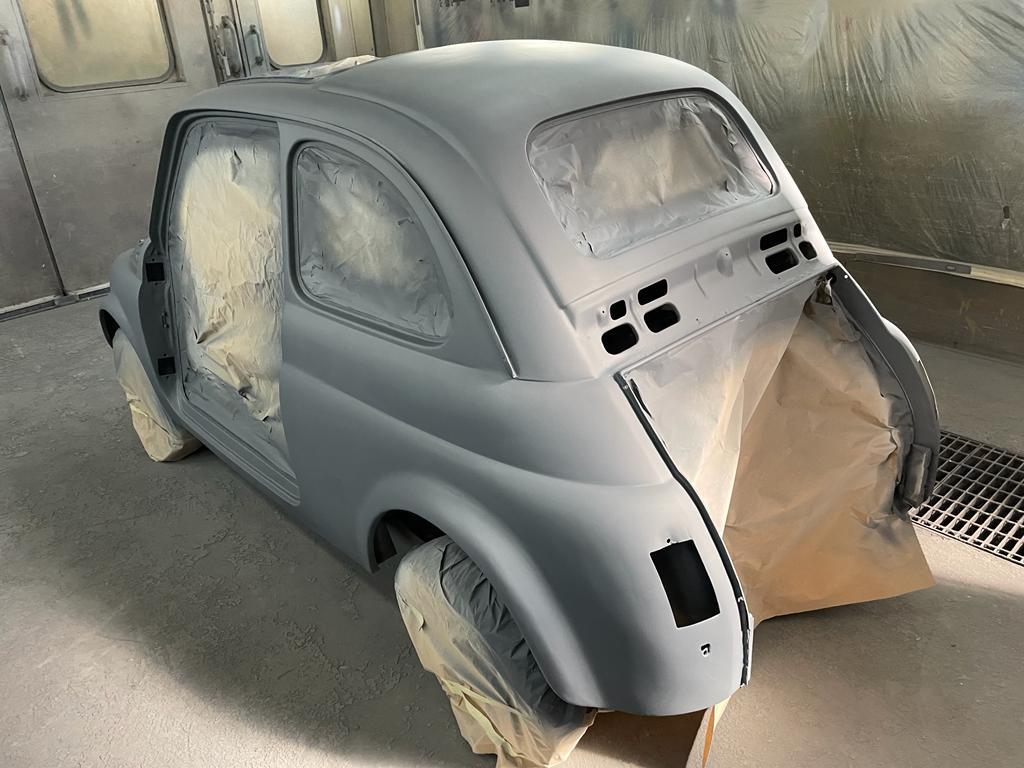 applicazione fondo Fiat 500 vista tre quarti