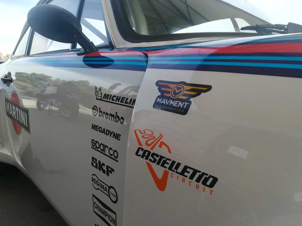 KAA Racing Porsche 911 RSR Replica Martini Racing turni in pista Castelletto Circuit noleggio gara assistenza trasporto
